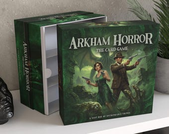 Spersonalizowane pudełko do przechowywania Arkham Horror LCG / Nieoficjalny organizer do gier karcianych do 5000 kart / Rogue B