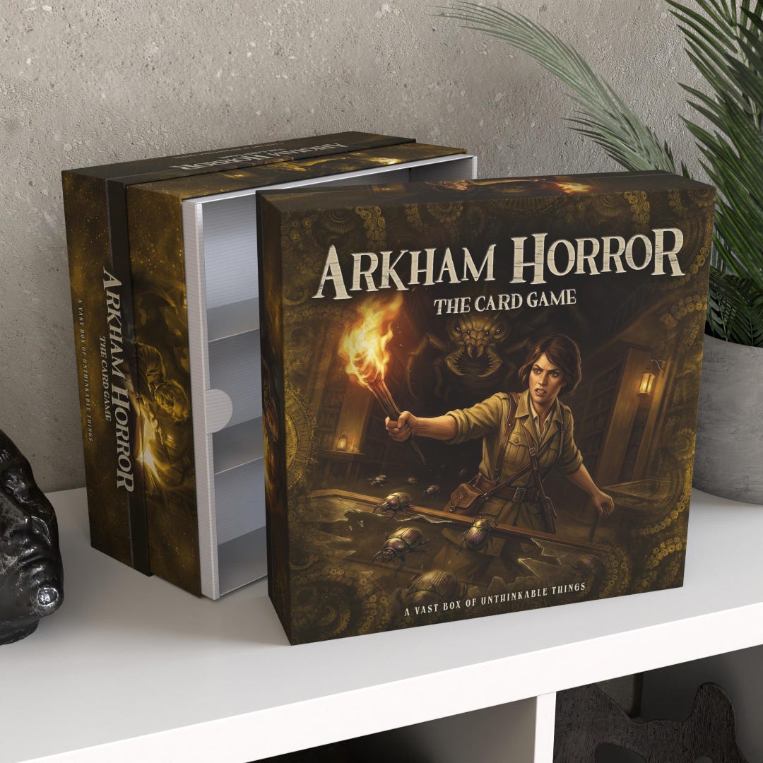 arkham horror card game storage box Game Organizer Compatible with Arkham Horror: The Card Game - Revised Core Set main image 0