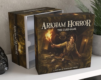 Personalized Arkham Horror LCG Storage Box / Card Game Organizer up to 5000 Unsleeved Cards, Unofficial Accessory / Seeker