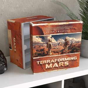 Scatola portaoggetti personalizzata Terraforming Mars / Organizzatore completo per collezioni, accessorio non ufficiale