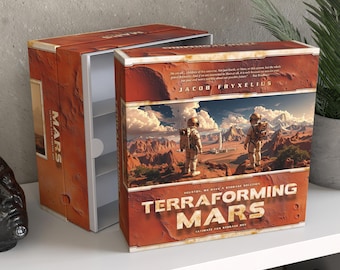 Personalized Terraforming Mars Storage Box | Complete Collection Organizer, Unofficial Accessory