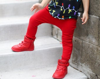 Baby Boy Solid Red Harem Pants: Etsy kid's fashion, Valentine's Day Pants, 4th of July, Toddler Boy Red Pants, Red Joggers,  Boy V-day Pants