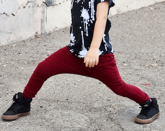 Burgundy Baby Pants - Etsy