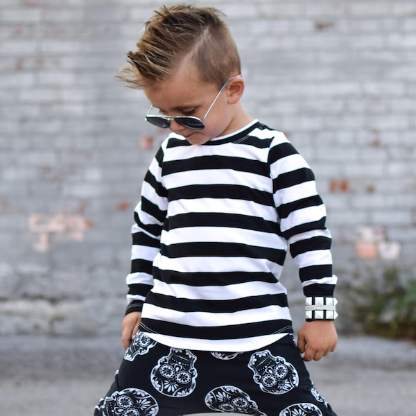 Black and White Toddler Shirt Etsy