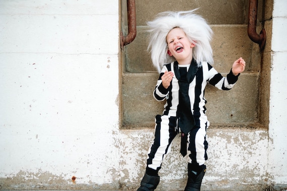 Todo tipo de Lleno tanque Conceptos básicos del disfraz de Beetlejuice para niños - Etsy España