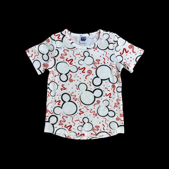 Black and white hotsell mickey mouse shirt