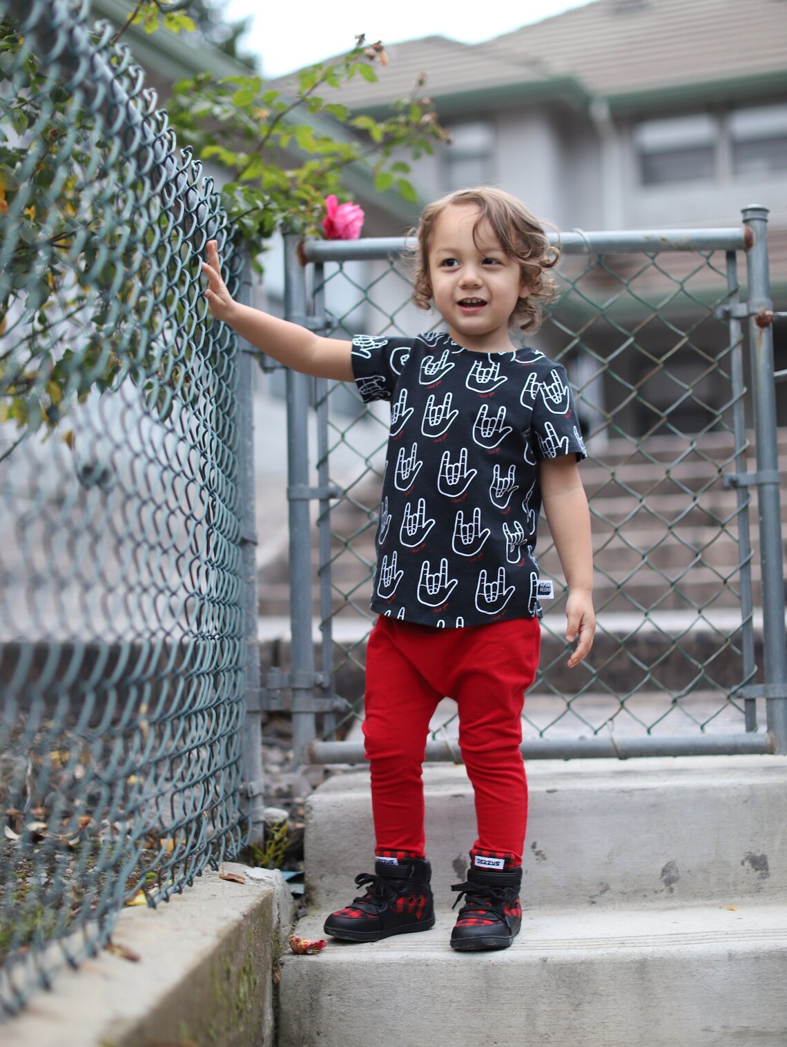 Baby Boy Solid Red Harem Pants Etsy Kid's Fashion Etsy