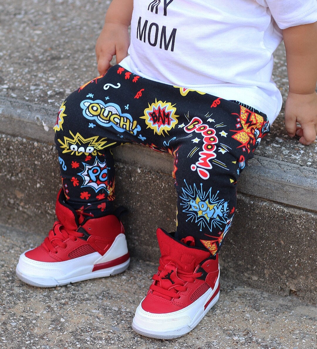 Wonder Boy Harem SHORTS or PANTS Toddler Boy Super Hero 