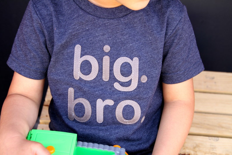 BIG. BRO Baby Boy, Toddler Boy big bro big brother T-shirt Heather Navy Grey Black Red, 2T, 3T, 4T, 5T, Etsy kid's fashion, bro tshirt image 4