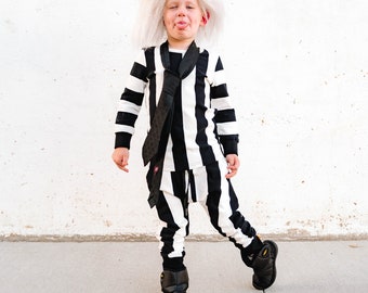 Kid's Beetlejuice Costume Basics Black and White Stripe -  Portugal