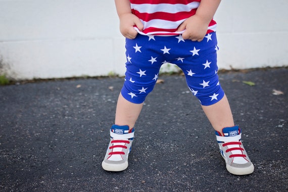 Ready to Ship Blue and White Stars Shorts American Flag 4th | Etsy