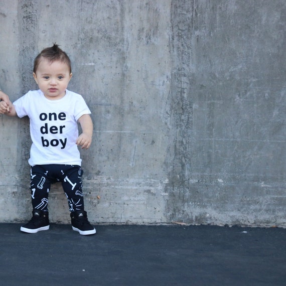 One 1st Birthday PANTS or SHORTS Only, Monochrome Birthday, First