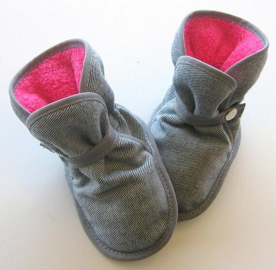 Items similar to Baby boy Baby girl Grey Denim with Choice of Fleece