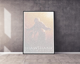 Scenariusz filmu Skazani na Shawshank Plakat | Pamiątkowy scenariusz plakatu | Profesjonalnie wydrukowana sztuka ścienna filmu