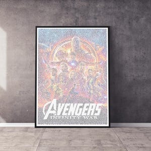 The Avengers: Infinity War Movie Script Poster | Memorabilia Script Poster | Professionally Printed Film Wall Art