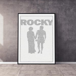 Rocky Movie Script Poster | Memorabilia Script Poster | Professionally Printed Film Wall Art
