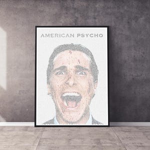 American Psycho Movie Script Poster | Memorabilia Script Poster | Professionally Printed Film Wall Art