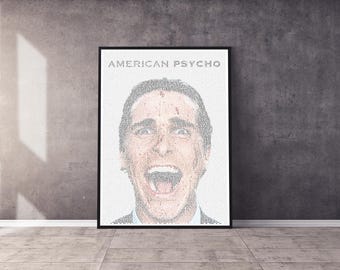 American Psycho Filmdrehbuch Poster | Poster | Professionell gedruckte Filmwandkunst