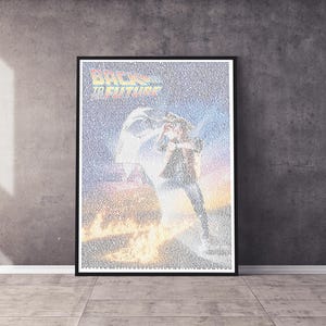 Póster de la película "Regreso al futuro" / Póster de recuerdo / Arte mural cinematográfico impreso profesionalmente / Tamaño A2, A3, A4