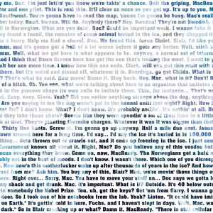 The Thing Movie Script Poster | Memorabilia Script Poster ...