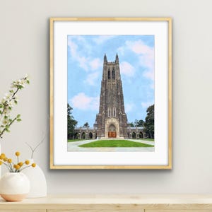 Duke Chapel Wall Art, Duke University Home Decor, Duke Chapel Art Print, Duke University Art, Duke Art Collectibles, Duke Digital Download