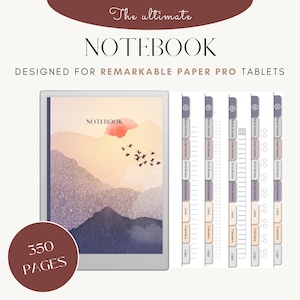 Digital Notebook for reMarkable Paper Pro - Aesthetic Templates - Daily Planner - Note Taking Essentials
