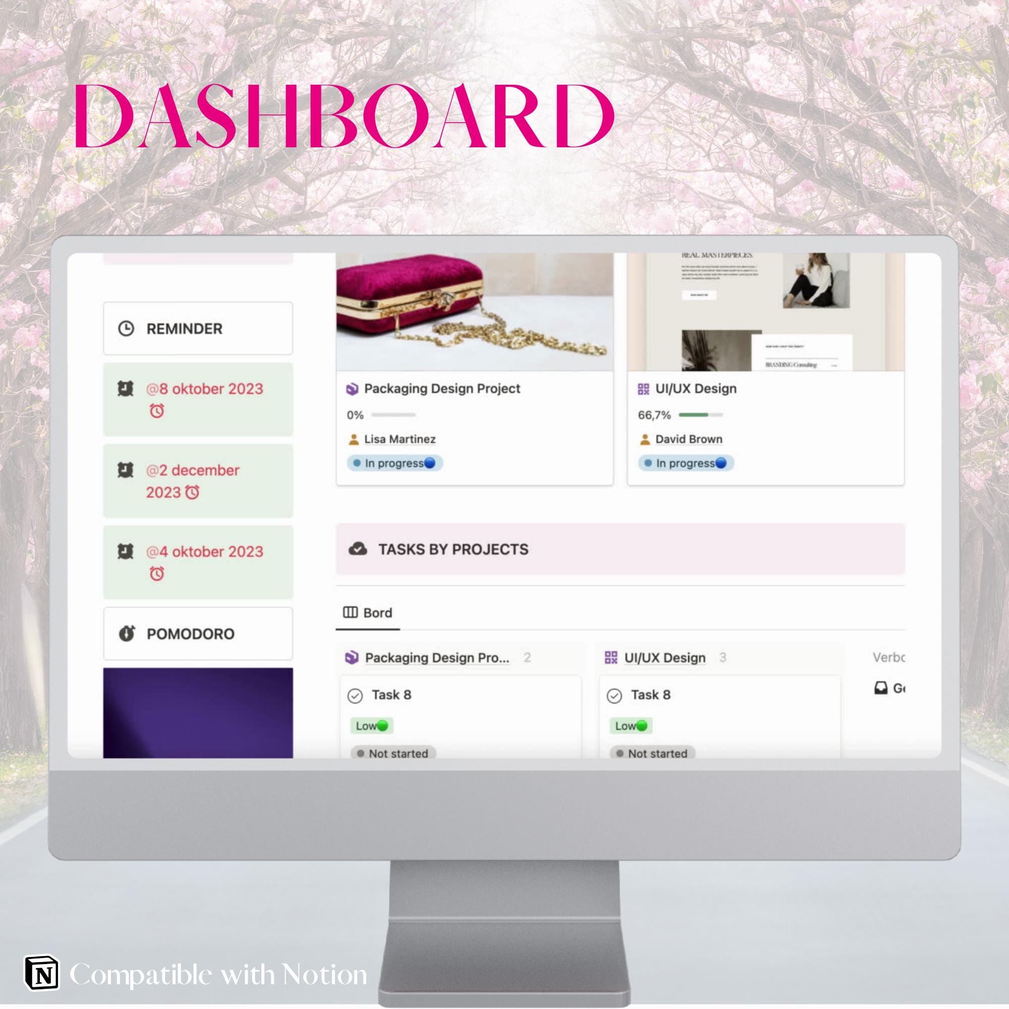 Freelance Business Notion Template | Business Dashboard | Service Based ...