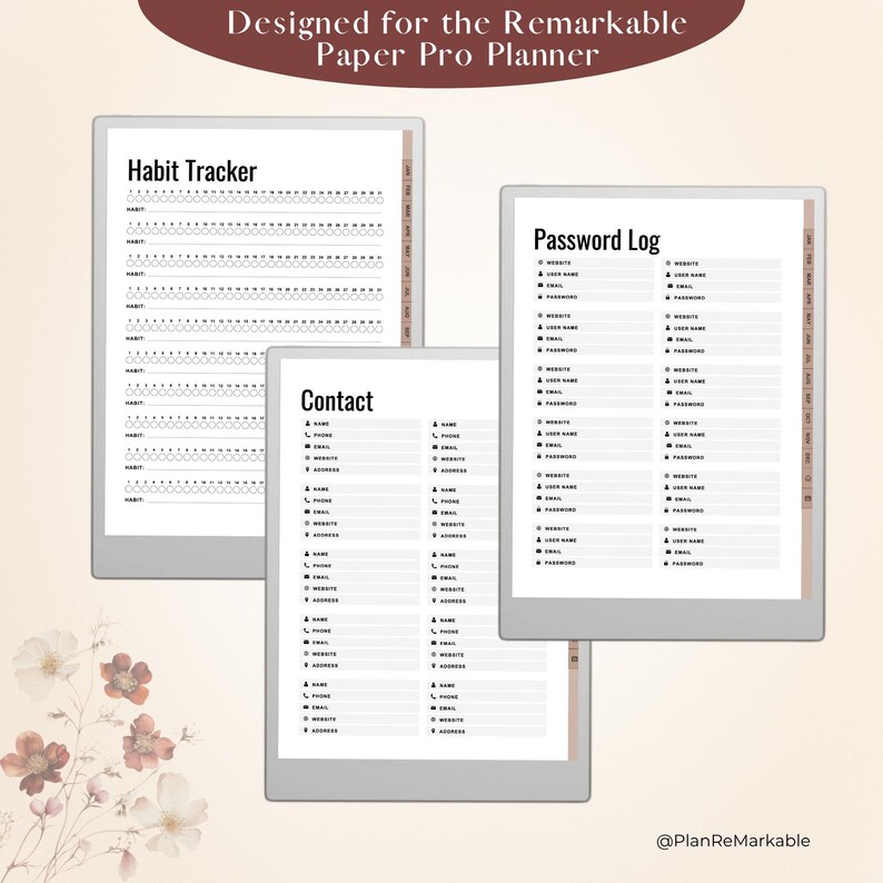 2026 Weekly Planner Template for E-ink Tablet | Suitable for Remarkable ...