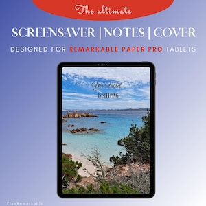 Schermo di sospensione, schermo del notebook e copertina per tablet e-ink / Adatto per planner Remarkable Paper Pro / Screensaver / notebook / copertina colorata