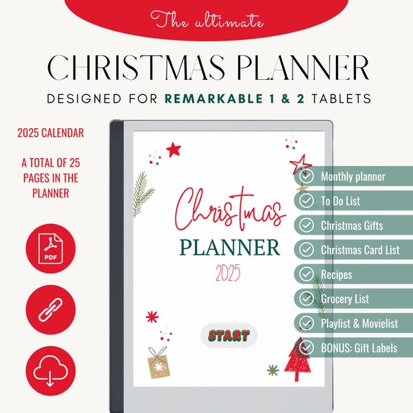 Christmas Card List 2025 - Etsy UK