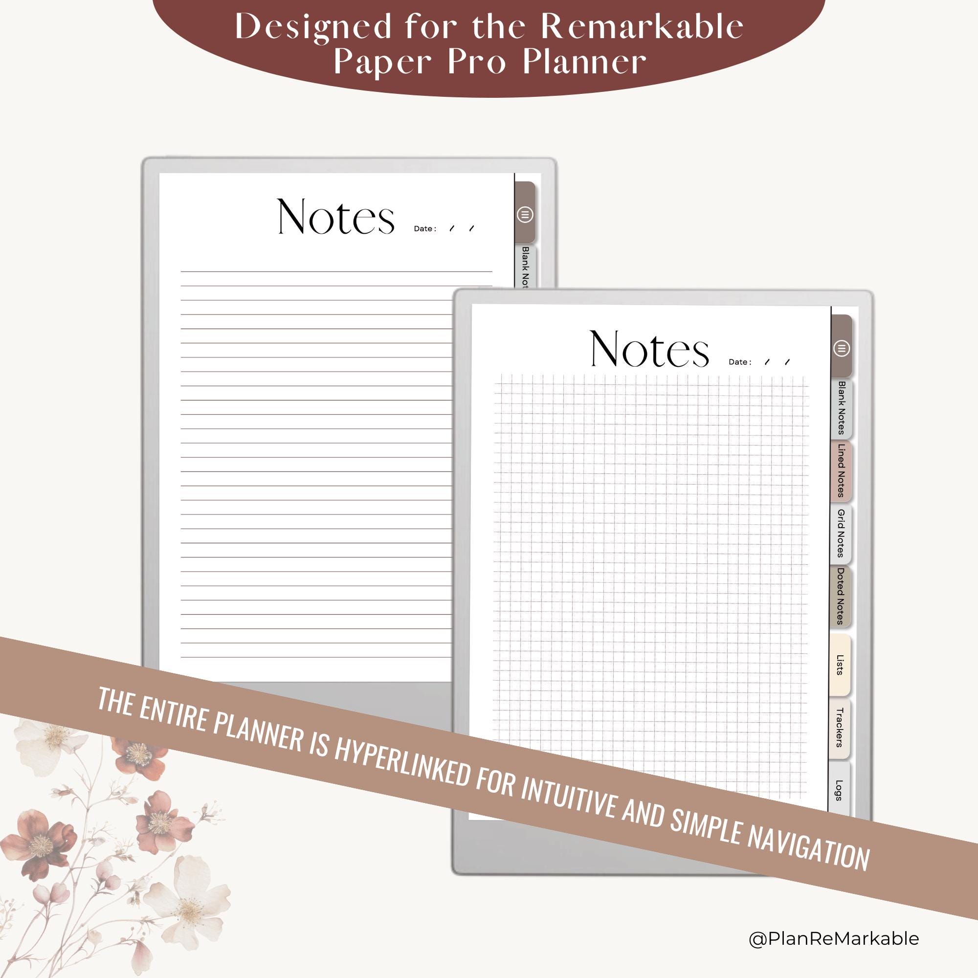 Minimalist Notebook for E-ink Tablet | Suitable for Remarkable Paper ...