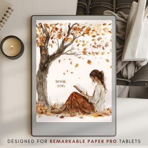 Reading Log for e-ink tablet | Suitable for Remarkable Paper Pro tablets | Reading journal | Hyperlinked pdf |Reading Tracker | Book Journal