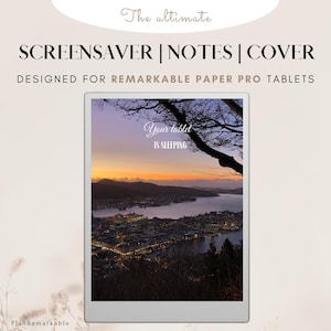Sleep screen, notebook screen and cover for e-ink tablet | Suitable for Remarkable Paper Pro planner | Screensaver | notebook | cover Norway