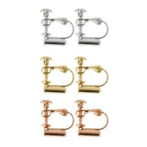 Post Pierced Screw on Earring Converters Findings - Silver, Gold and Rose Gold