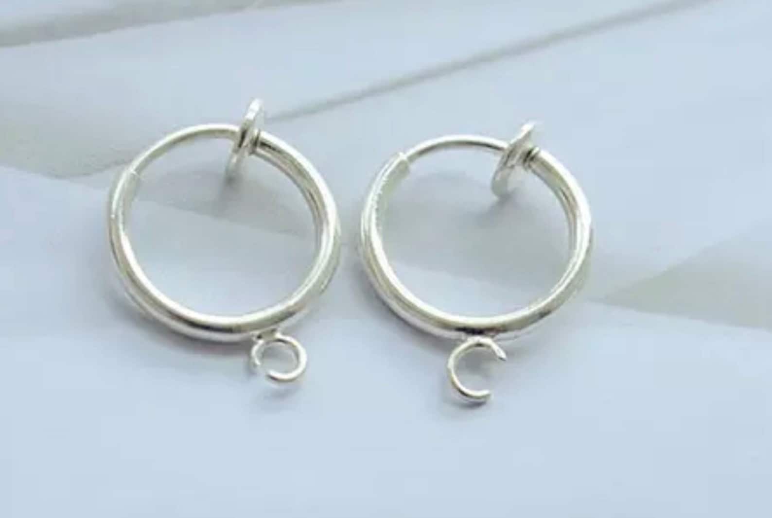 Spring Clip on Earring Findings With Loop 3 Colours | Etsy