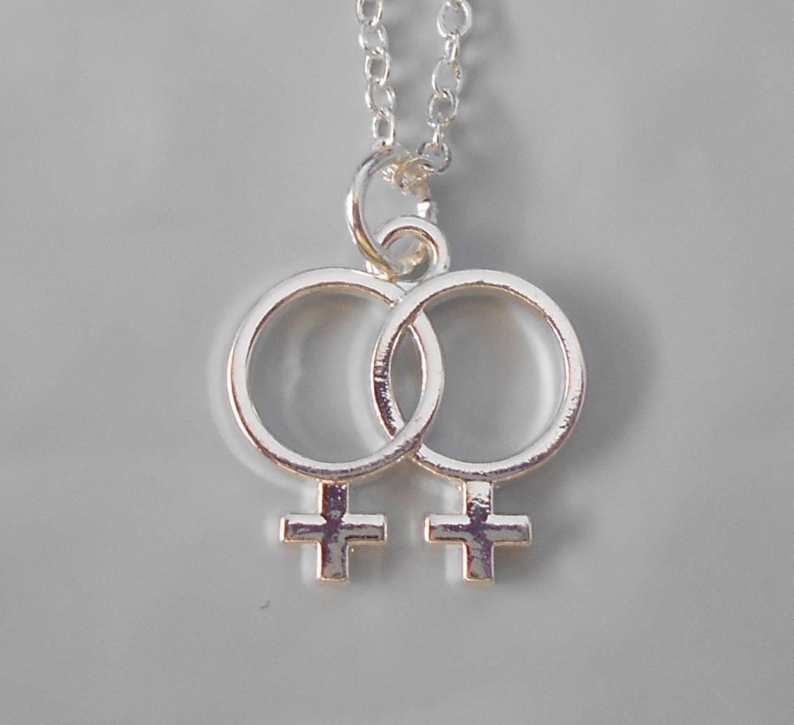 Double venus symbol best sale necklace