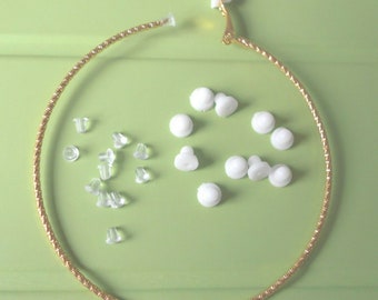 Hoop Earring Clip-on Conversion Kit Change Pierced Hoops to Clip