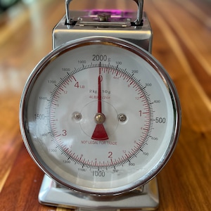 Vintage Stainless Steel Kitchen Scale - Display Piece