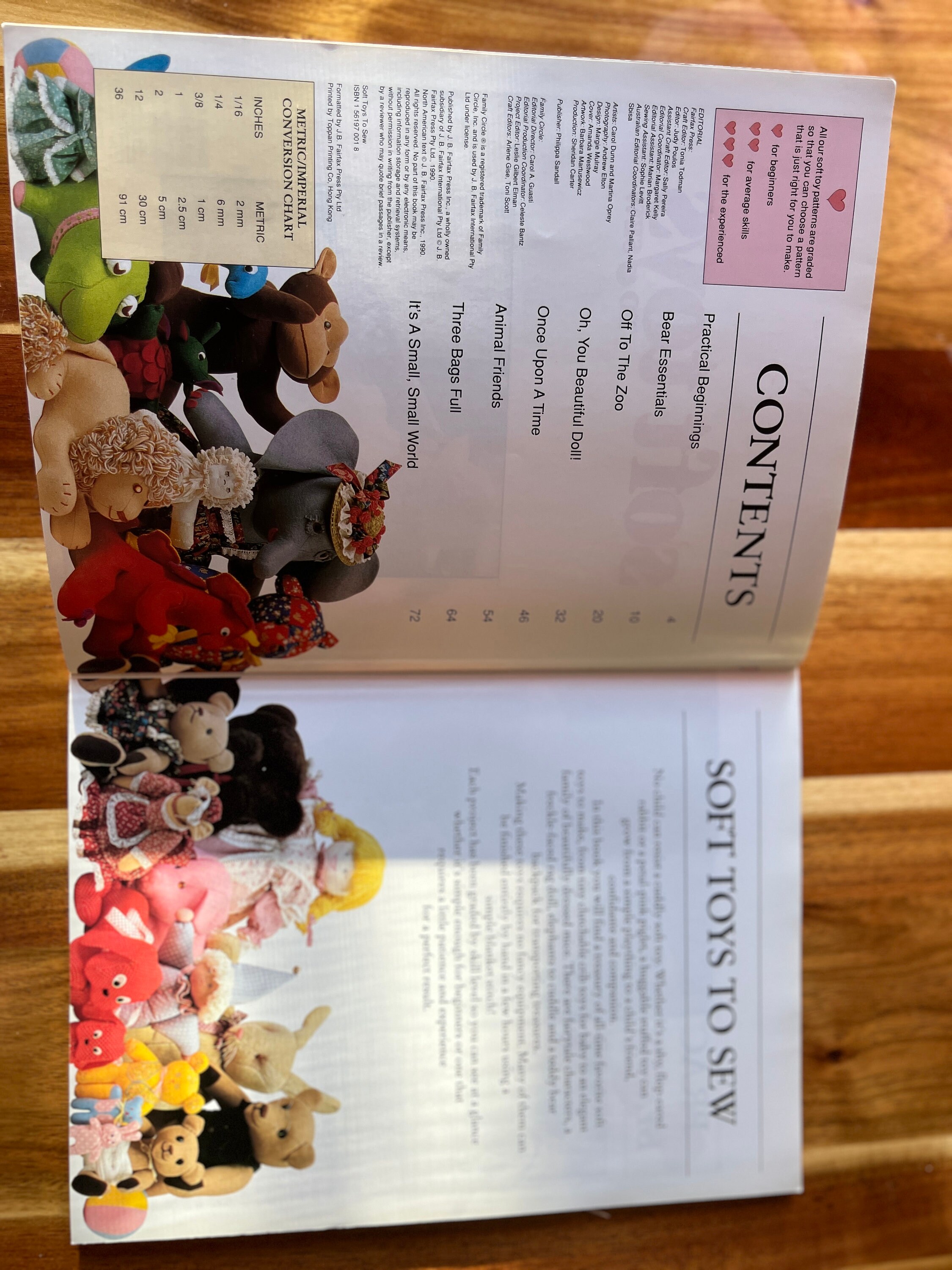 Vintage Family Circle Soft Toys to Sew Book / Pattern Inside/ Guide Book Etsy