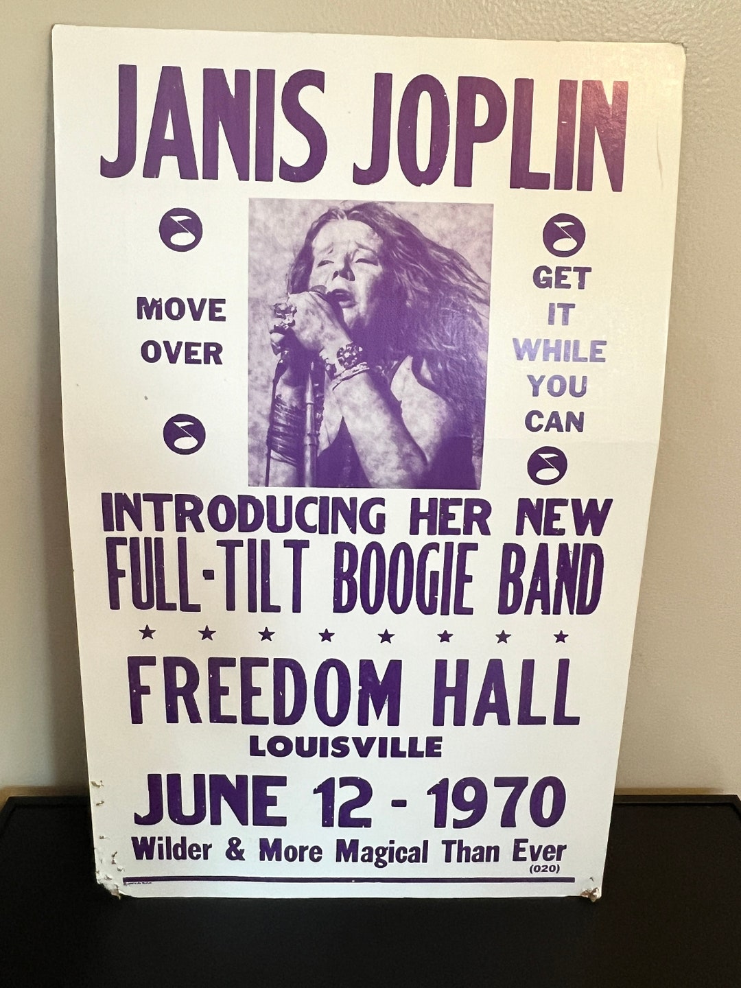 Vintage Janis Joplin Freedom Poster 14 X 22 Etsy