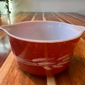 Pyrex Autumn Harvest Trigo 473-B 1L Cacerola con Tapa