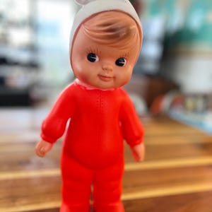 Vintage Rare Cute Japan Rubber Squeeky Doll