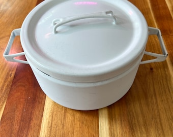 Vintage Mid-Century Arabia Finel Finland Enamel Casserole - Seppo Mallat Design