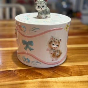 Lefton Cat Jar - Etsy