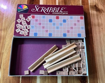 Juego de Scrabble vintage de Selchow y Righter de mediados de siglo