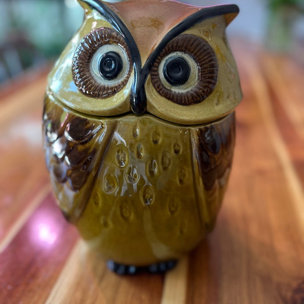 Owl Cookie Jar - Etsy