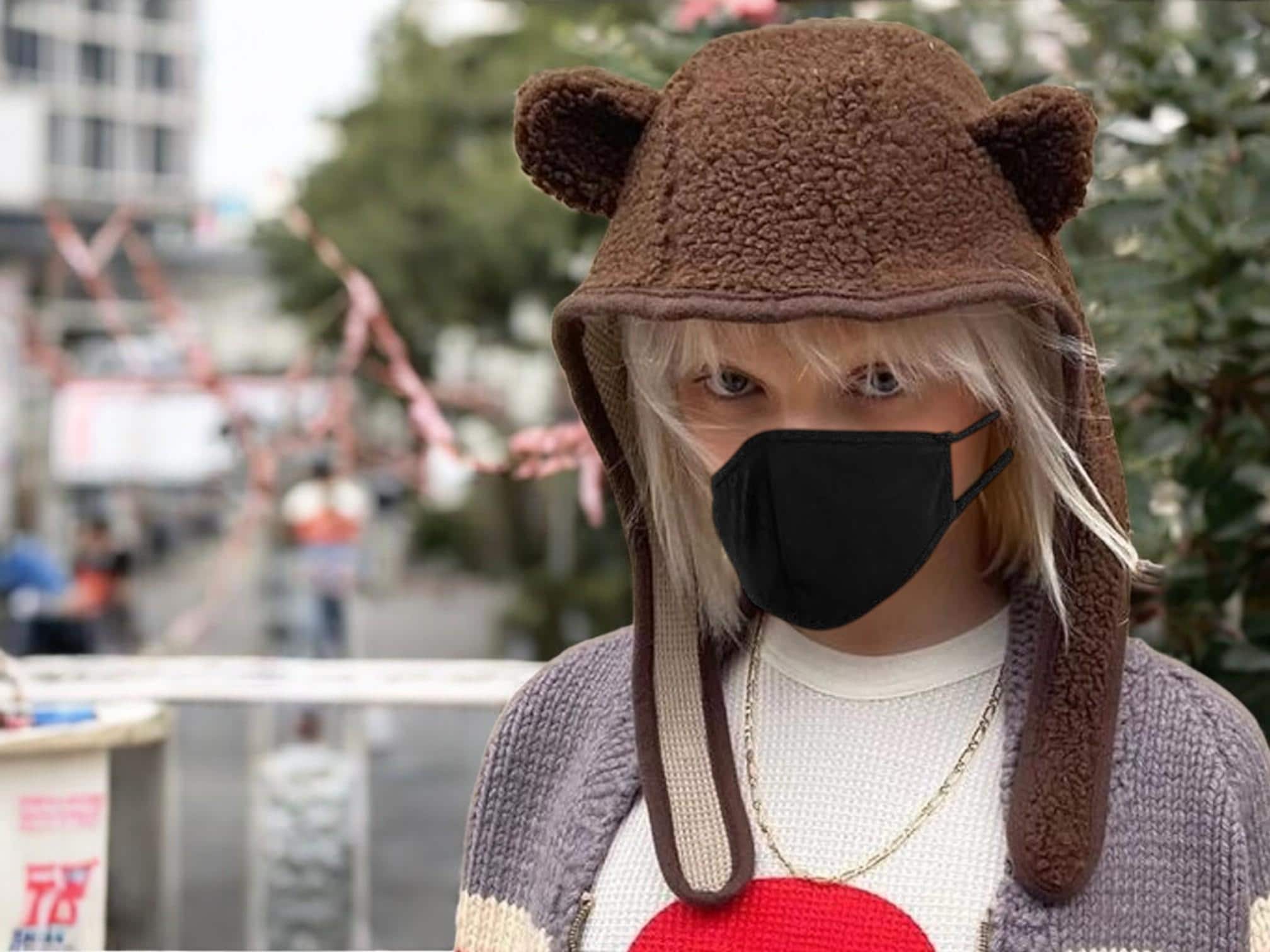 Unisex Bear Ear Hat | Winter Bomber Beanie | Safety Helmet  display picture 1