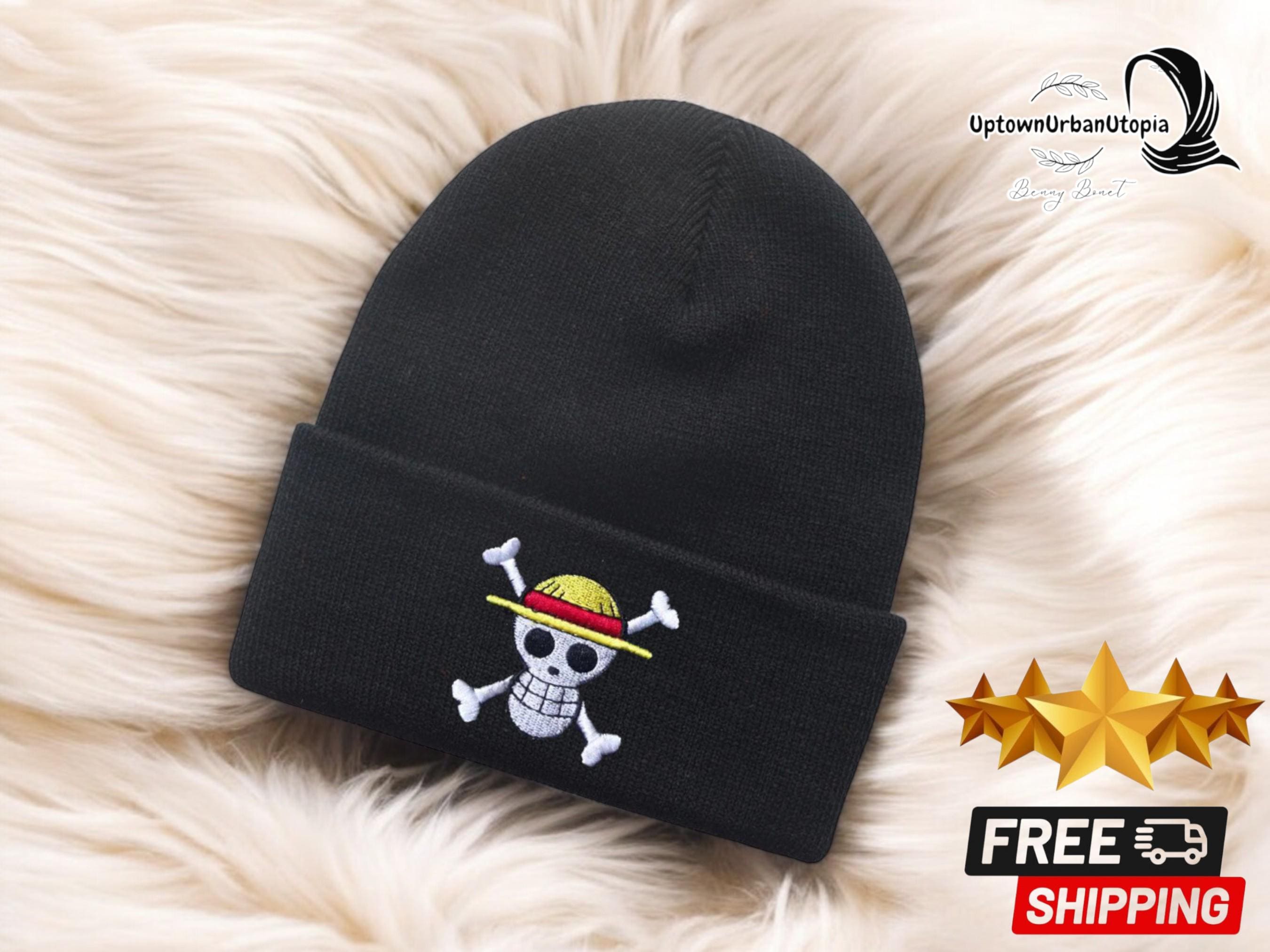 Unisex Anime One Piece Beanie | Monkey D Luffy Straw Hat | Devil 