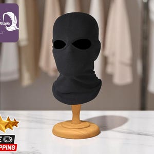 Tactical Balaclava Mask | Full Face Cover Hat | Winter Ski & Cycling Gear | Cozy Outdoor Sports Shield | 2-Hole Windproof Hood