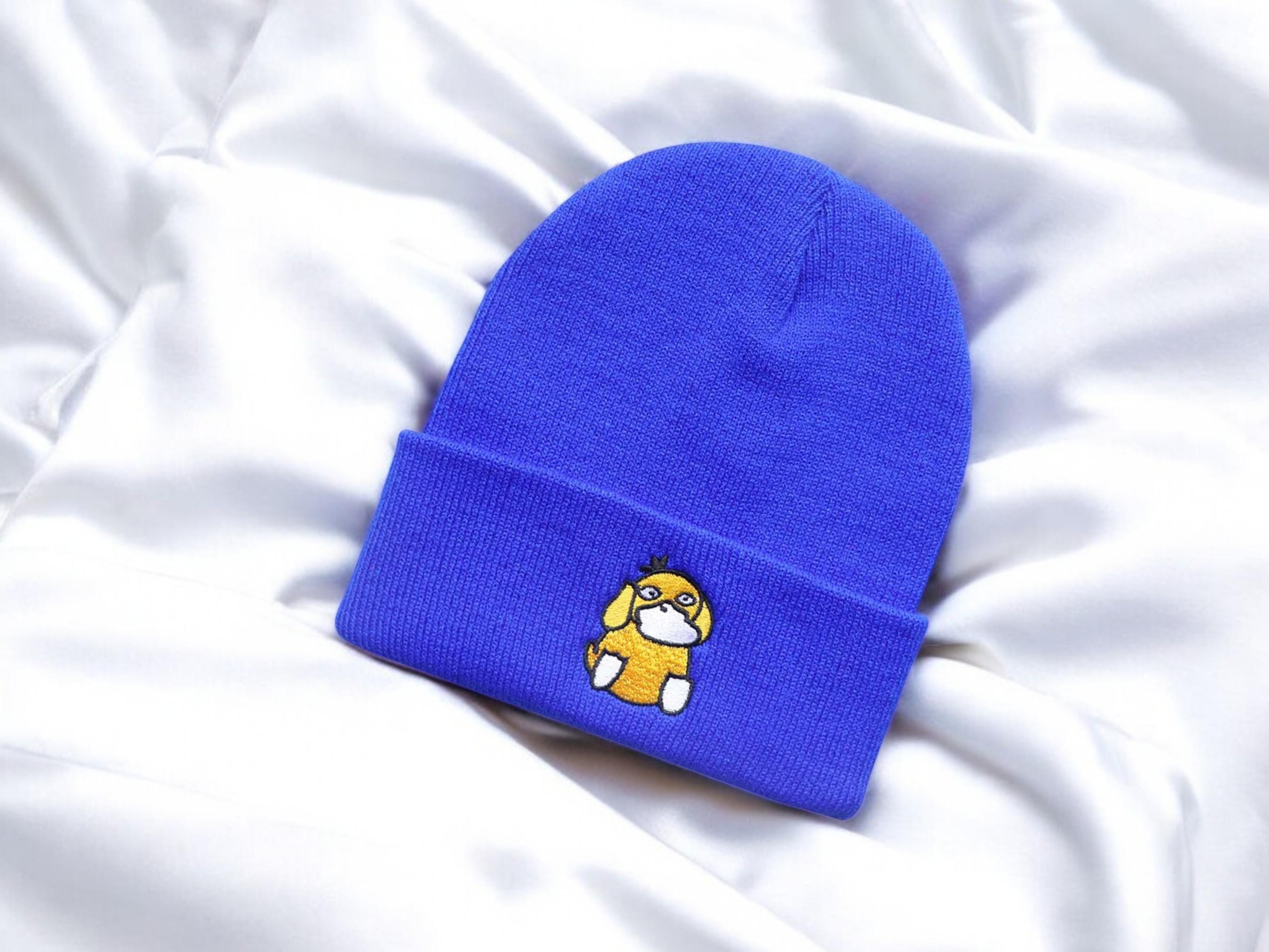 Bonnet Pokémon Tricoté - Modèle Pikachu, Blanc Ou Bleu - Taille Enfant Unique (One Size), Neuf Sans Étiquette